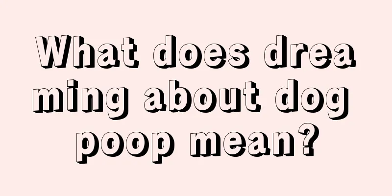 What does dreaming about dog poop mean?