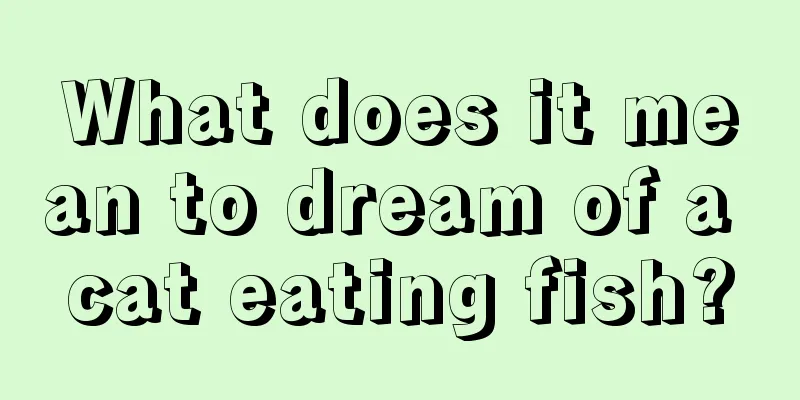 What does it mean to dream of a cat eating fish?