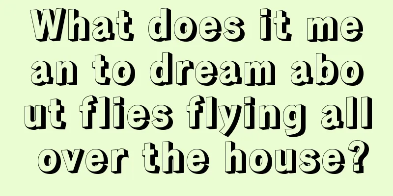 What does it mean to dream about flies flying all over the house?