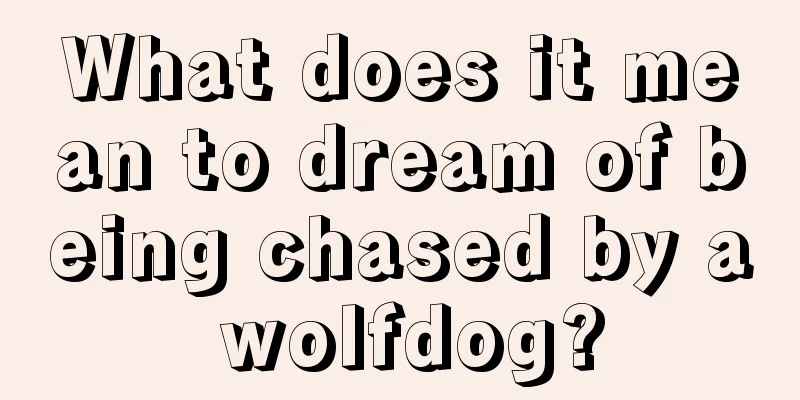 What does it mean to dream of being chased by a wolfdog?