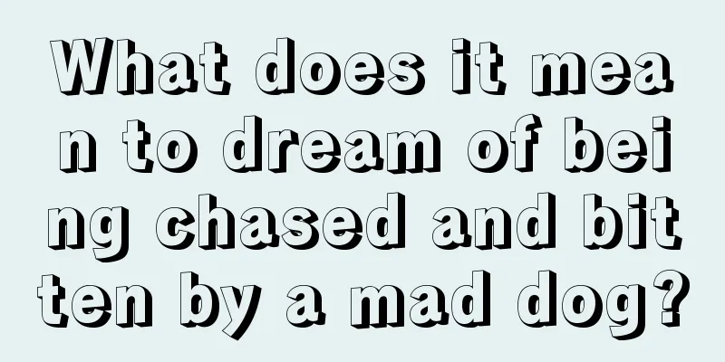 What does it mean to dream of being chased and bitten by a mad dog?