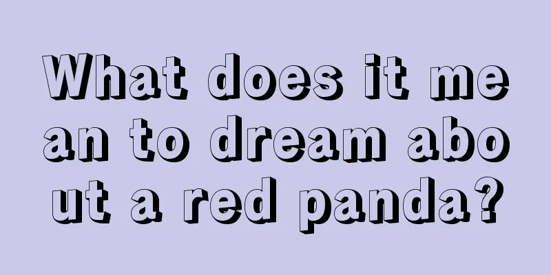 What does it mean to dream about a red panda?