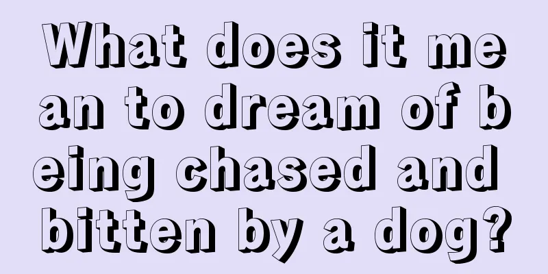 What does it mean to dream of being chased and bitten by a dog?