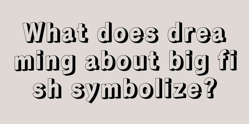 What does dreaming about big fish symbolize?