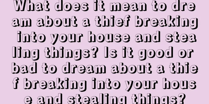 What does it mean to dream about a thief breaking into your house and stealing things? Is it good or bad to dream about a thief breaking into your house and stealing things?