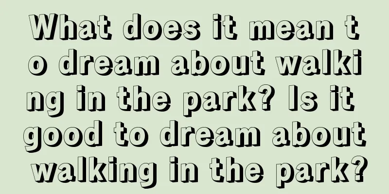 What does it mean to dream about walking in the park? Is it good to dream about walking in the park?