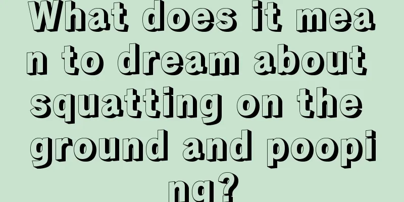 What does it mean to dream about squatting on the ground and pooping?