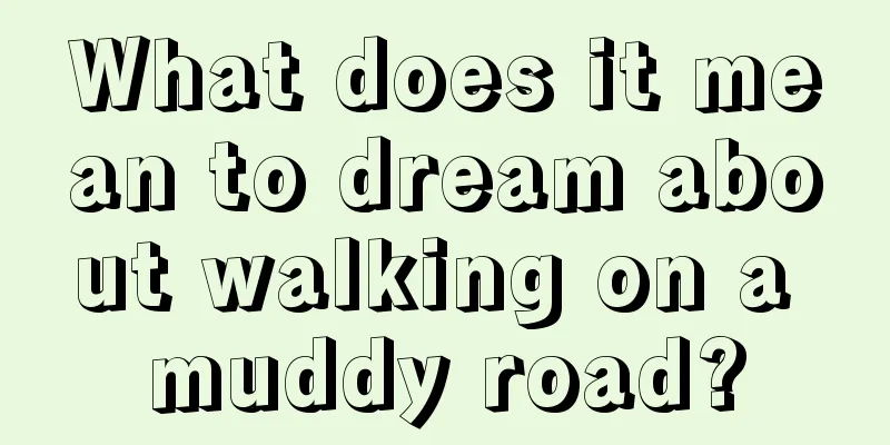 What does it mean to dream about walking on a muddy road?