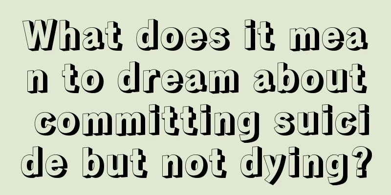 What does it mean to dream about committing suicide but not dying?