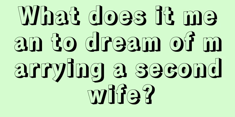 What does it mean to dream of marrying a second wife?