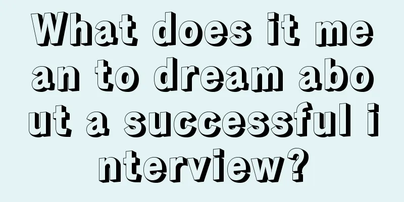 What does it mean to dream about a successful interview?