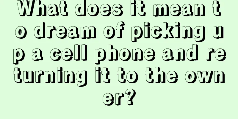 What does it mean to dream of picking up a cell phone and returning it to the owner?