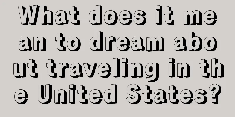 What does it mean to dream about traveling in the United States?