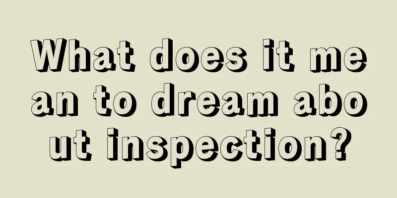 What does it mean to dream about inspection?