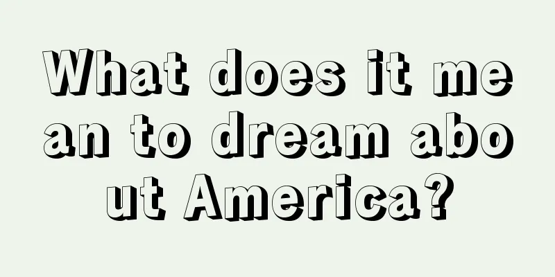 What does it mean to dream about America?