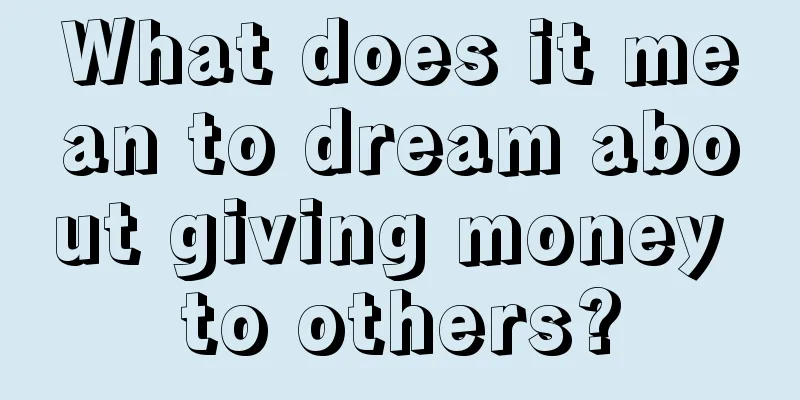 What does it mean to dream about giving money to others?