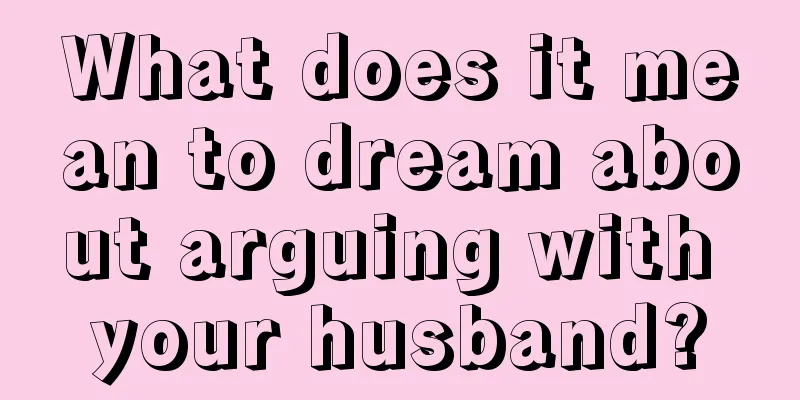 What does it mean to dream about arguing with your husband?