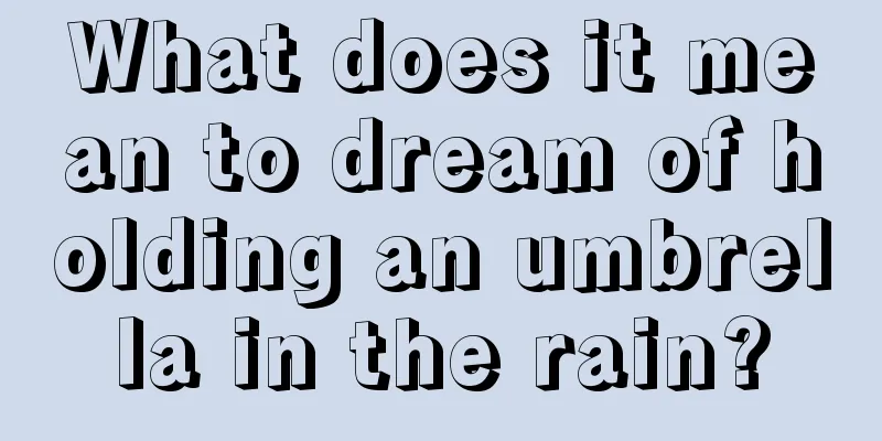 What does it mean to dream of holding an umbrella in the rain?