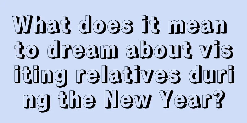 What does it mean to dream about visiting relatives during the New Year?