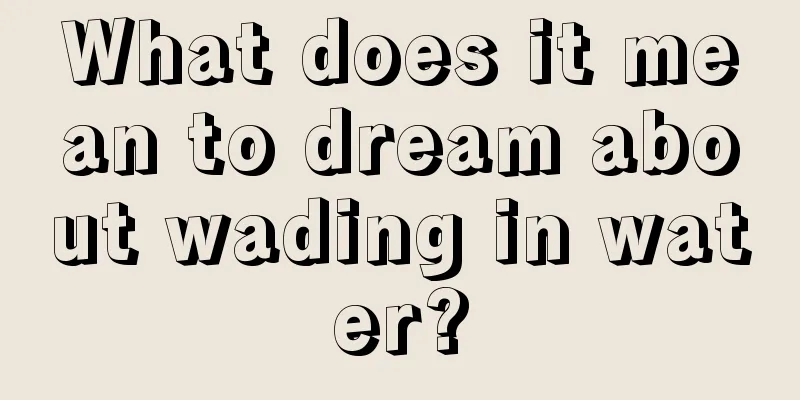 What does it mean to dream about wading in water?