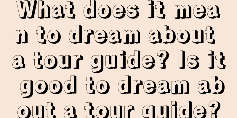 What does it mean to dream about a tour guide? Is it good to dream about a tour guide?