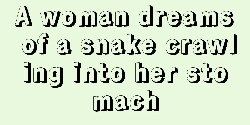 A woman dreams of a snake crawling into her stomach