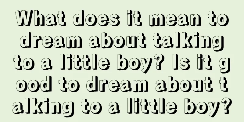 What does it mean to dream about talking to a little boy? Is it good to dream about talking to a little boy?