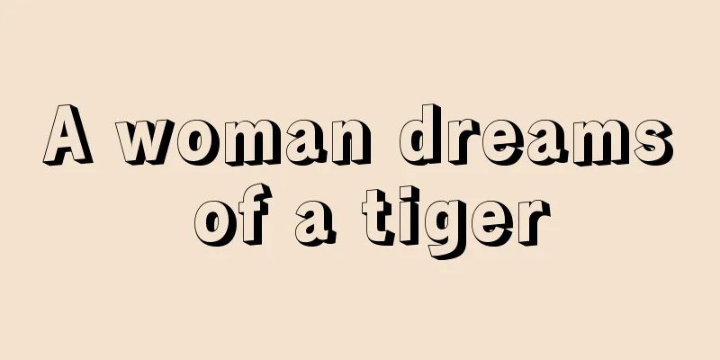 A woman dreams of a tiger