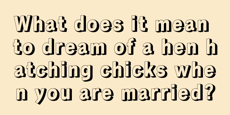 What does it mean to dream of a hen hatching chicks when you are married?