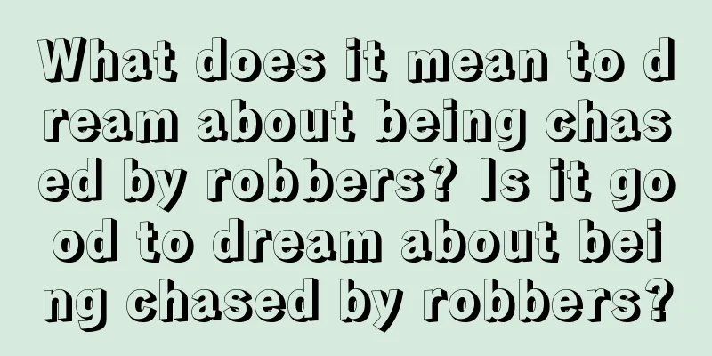 What does it mean to dream about being chased by robbers? Is it good to dream about being chased by robbers?