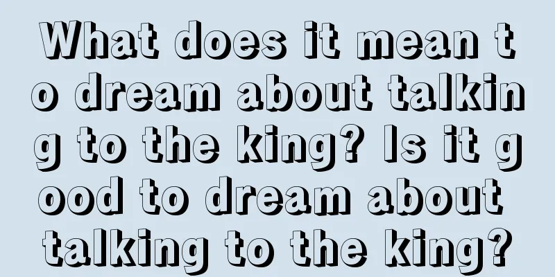 What does it mean to dream about talking to the king? Is it good to dream about talking to the king?