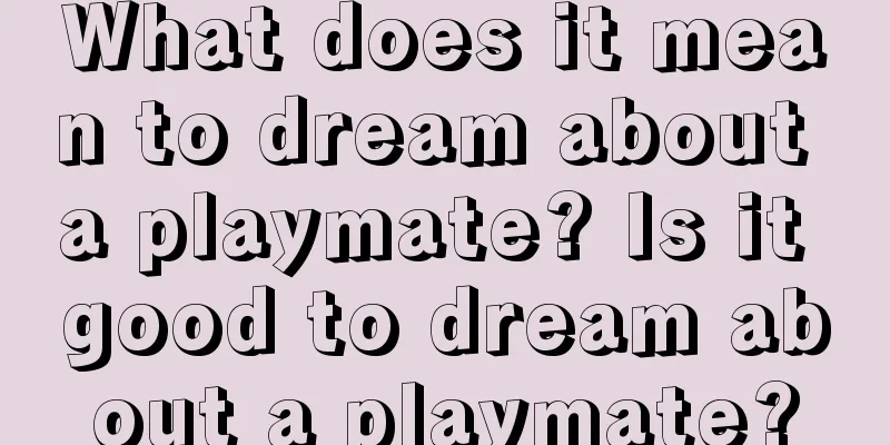 What does it mean to dream about a playmate? Is it good to dream about a playmate?