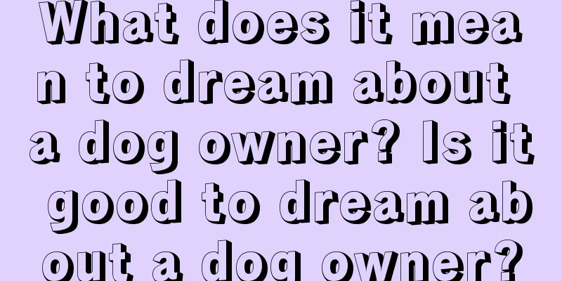 What does it mean to dream about a dog owner? Is it good to dream about a dog owner?