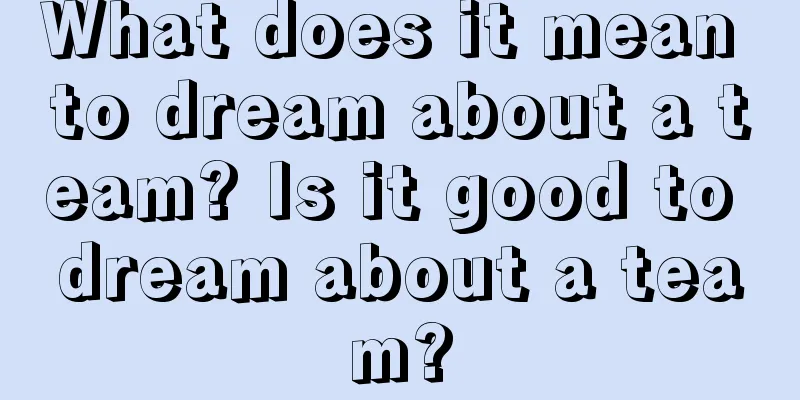 What does it mean to dream about a team? Is it good to dream about a team?