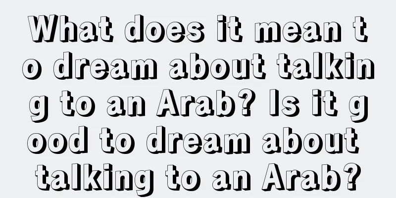 What does it mean to dream about talking to an Arab? Is it good to dream about talking to an Arab?