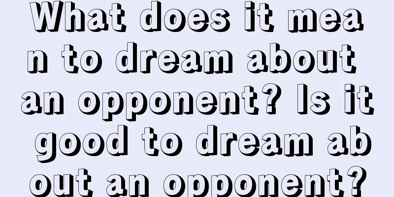 What does it mean to dream about an opponent? Is it good to dream about an opponent?