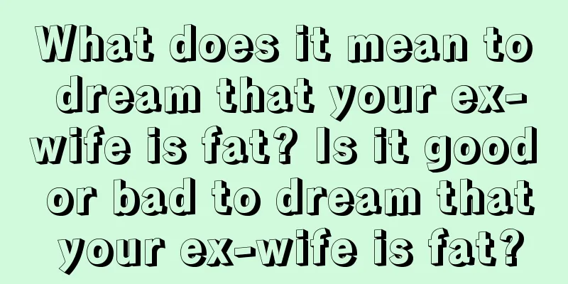 What does it mean to dream that your ex-wife is fat? Is it good or bad to dream that your ex-wife is fat?