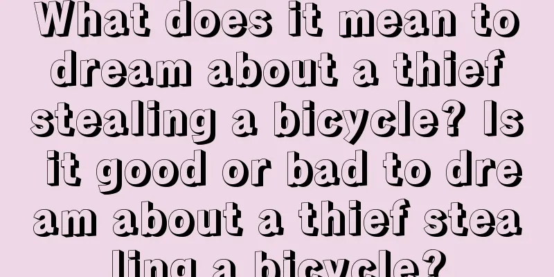 What does it mean to dream about a thief stealing a bicycle? Is it good or bad to dream about a thief stealing a bicycle?