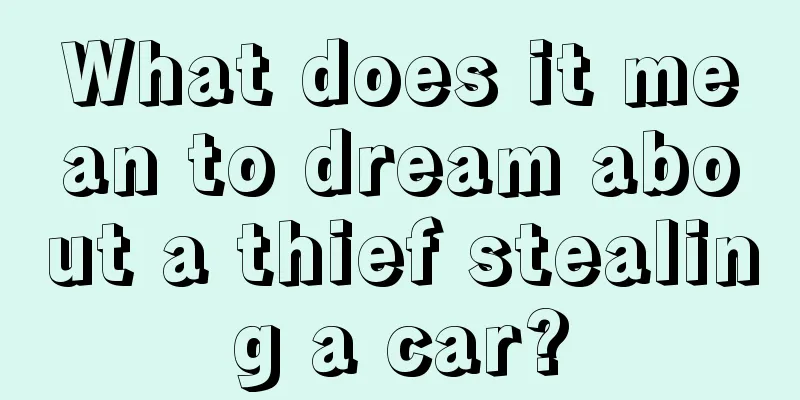 What does it mean to dream about a thief stealing a car?