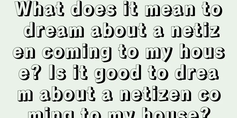 What does it mean to dream about a netizen coming to my house? Is it good to dream about a netizen coming to my house?