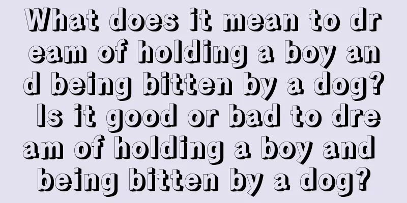 What does it mean to dream of holding a boy and being bitten by a dog? Is it good or bad to dream of holding a boy and being bitten by a dog?