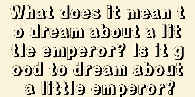 What does it mean to dream about a little emperor? Is it good to dream about a little emperor?