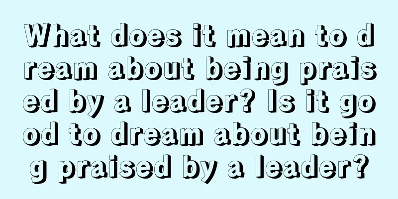 What does it mean to dream about being praised by a leader? Is it good to dream about being praised by a leader?