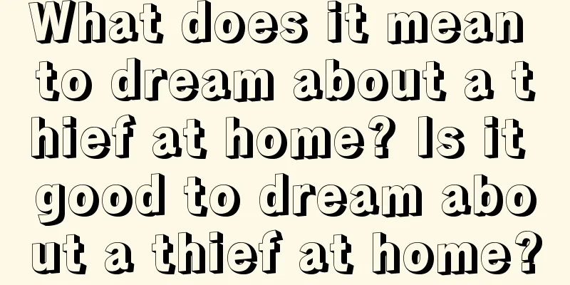 What does it mean to dream about a thief at home? Is it good to dream about a thief at home?