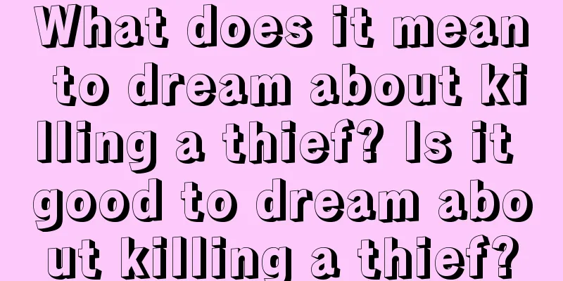 What does it mean to dream about killing a thief? Is it good to dream about killing a thief?