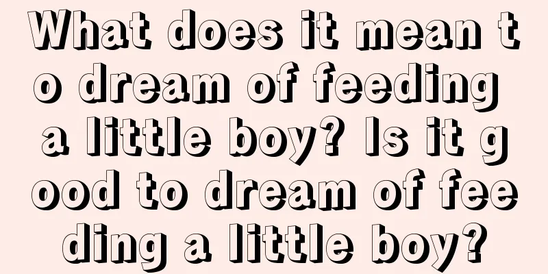 What does it mean to dream of feeding a little boy? Is it good to dream of feeding a little boy?