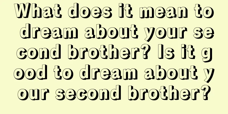 What does it mean to dream about your second brother? Is it good to dream about your second brother?