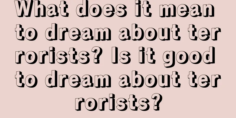 What does it mean to dream about terrorists? Is it good to dream about terrorists?