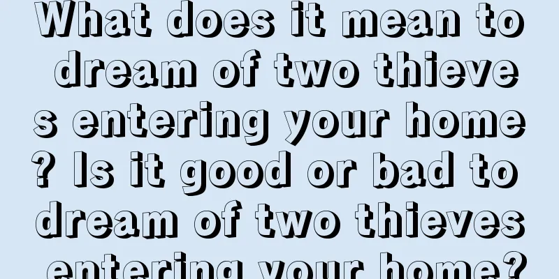 What does it mean to dream of two thieves entering your home? Is it good or bad to dream of two thieves entering your home?