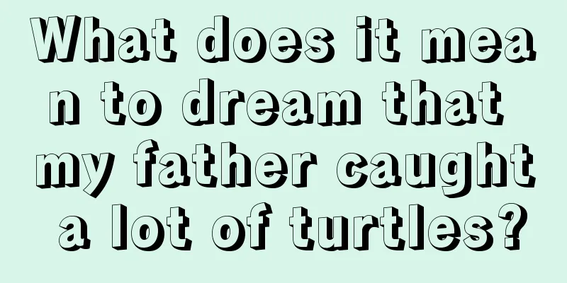 What does it mean to dream that my father caught a lot of turtles?